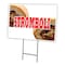 Signmission Stromboli Yard Sign & Stake outdoor plastic coroplast window, C-1824 Stromboli C-1824 Stromboli - alternate 1